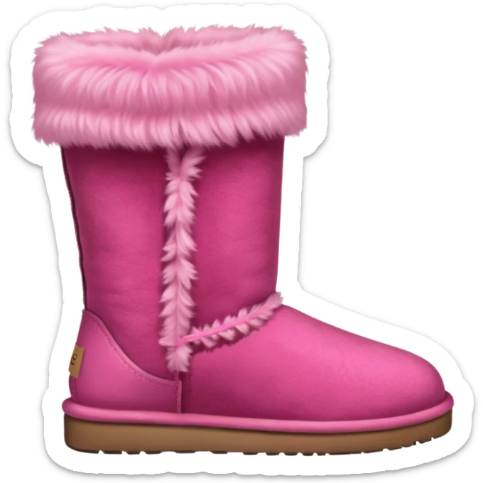 Pink Ugh boots sticker