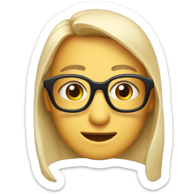 Emoji della faccina con gli occhiali che saluta sticker