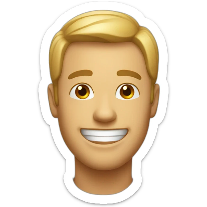 happy snov man sticker