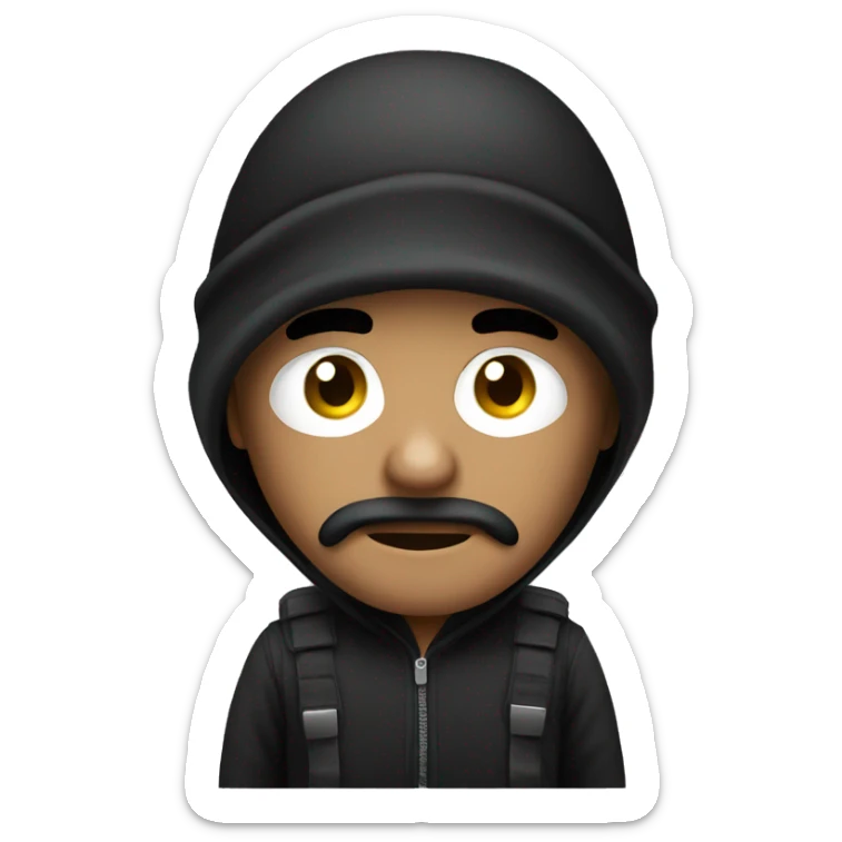 Robber emoji sticker