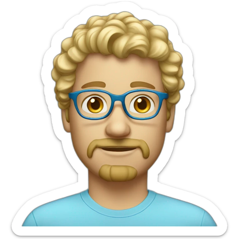 portrait-of-blond-man-with-curly-hair-with-a-goatee-and-blue-eyes-with-glasses-and-a-sky-blue-shirt sticker