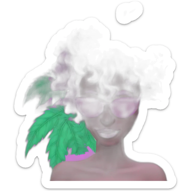 420 vaporwave  sticker