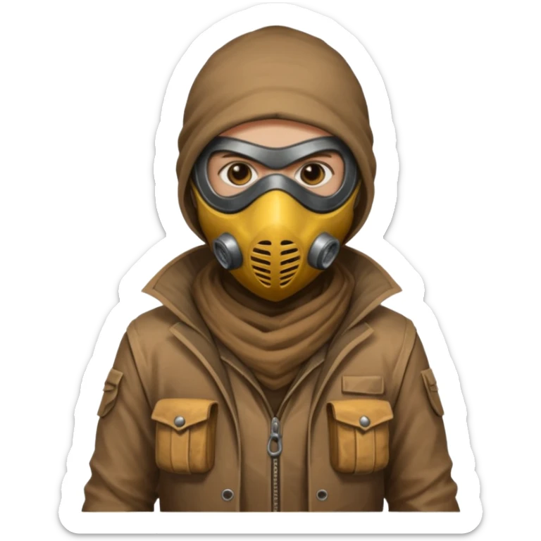 débrouillard ferraille cuivre  post apo survie loot gaming pas de personnage sticker