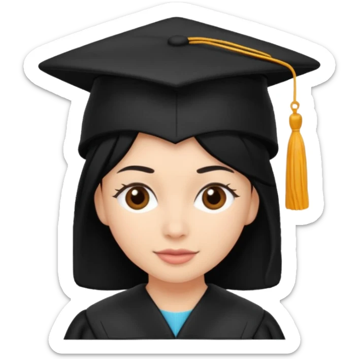 knitting hat that wear on graduation year from university without person, only hat sticker