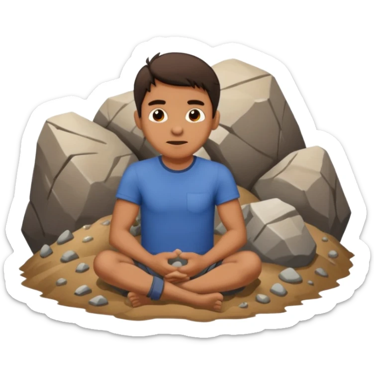 homme qui une montagne coincé dans les fesse sticker