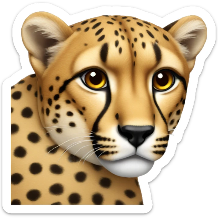 cheetah sticker