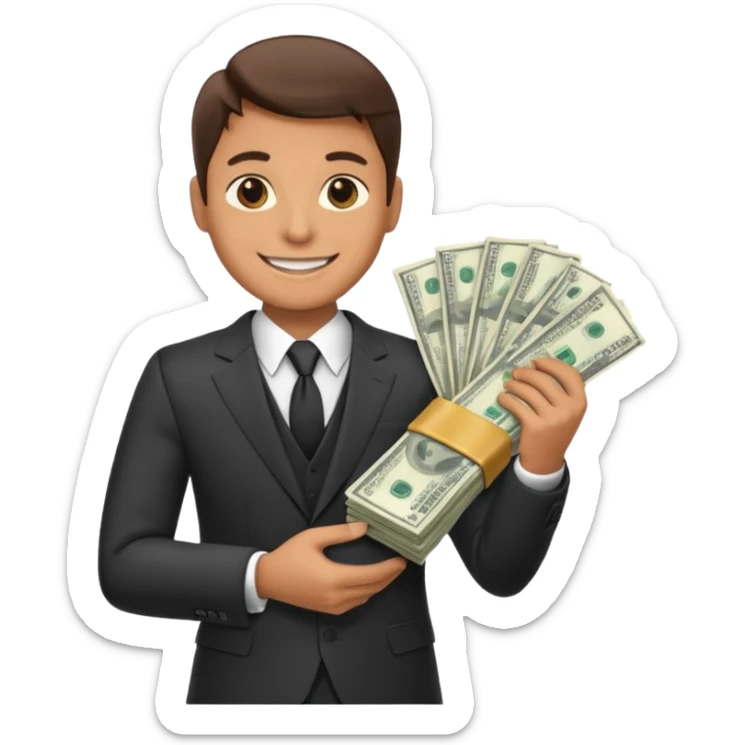 One of people’s goals is to have money sticker