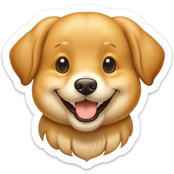 Dog happy sticker
