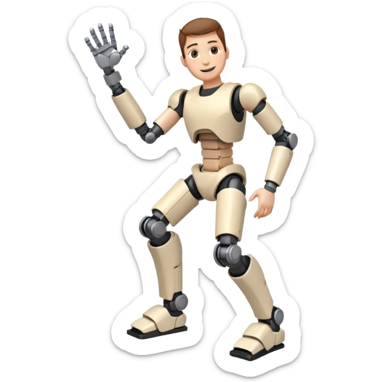 Ich fühle mich fröhlich, weil ich taglich positive Lust habe. Außerdem habe ich gestren Unfall gemacht. Uhhh aber … ich bin stark 💪🏼🦿🦾 sticker