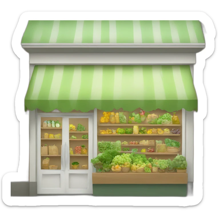 Organic shop sticker