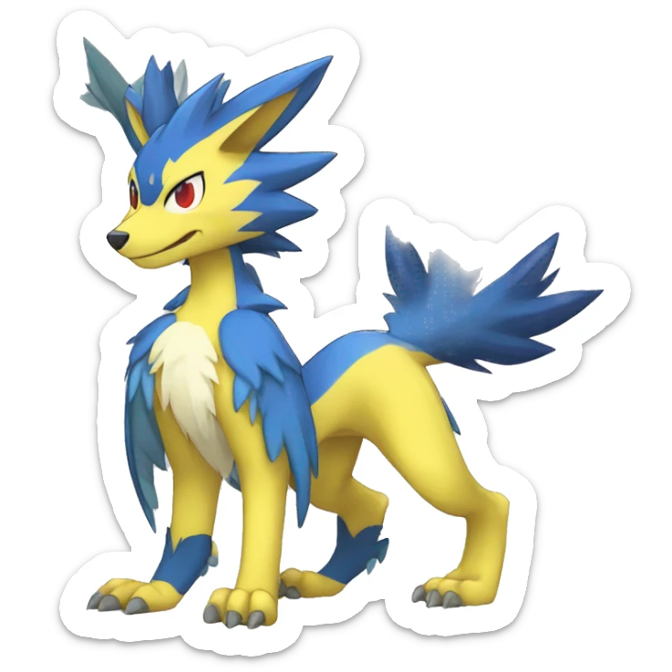  Lombax-Sergal-Zeraora-Nargacuga-Fakemon full body sticker