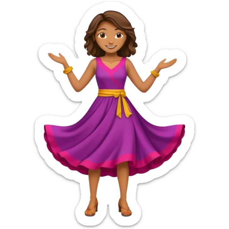 female hero for sustainable fashion full body sticker