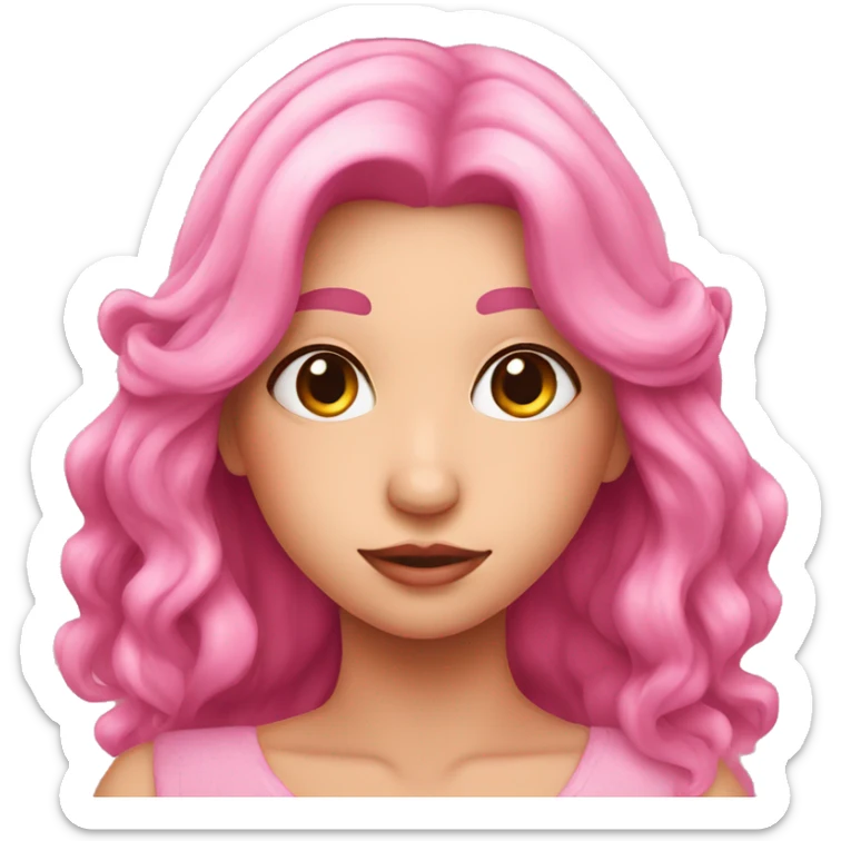 Corazón rosa sticker