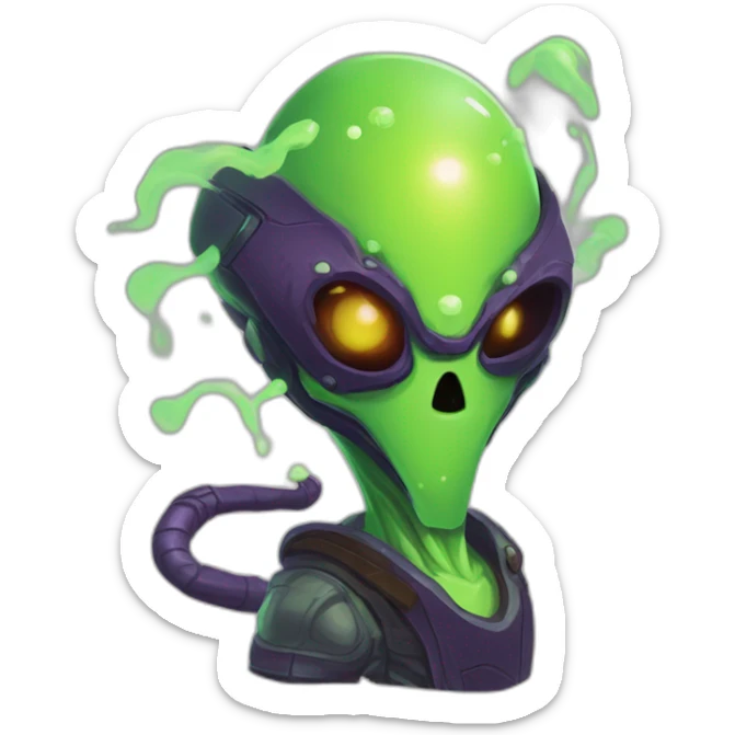 alien enrgy drink scifi roguelike rpg style inspired by slay the spire digital art sticker