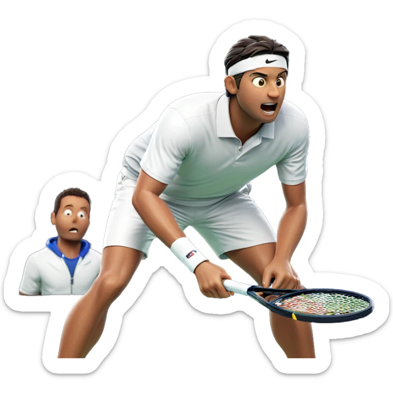 tennis showdown with friends sticker