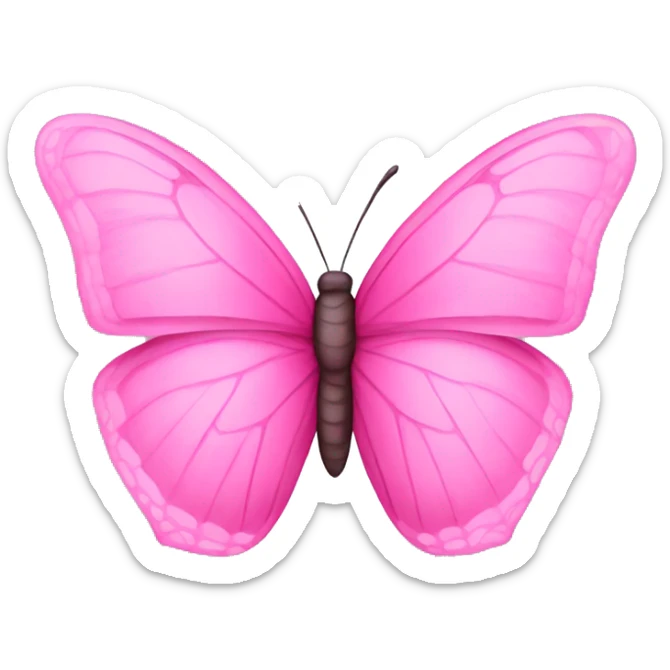 pink butterfly  sticker