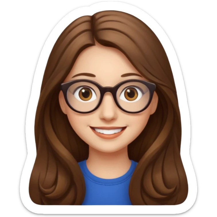 Painting women. Women smilling   Long hair,  lunette sticker