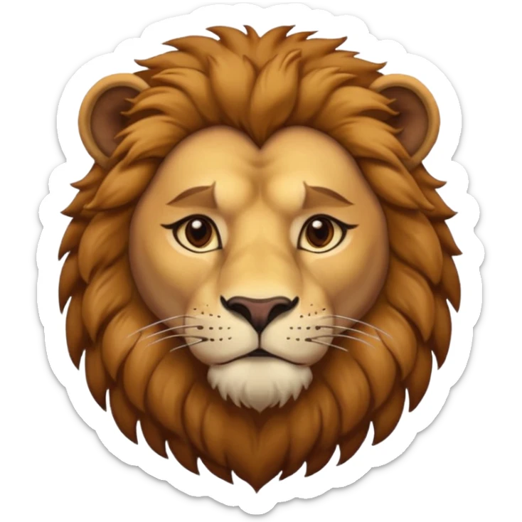 lion with a human neck (photo must be cropped to the middle of the neck) sticker