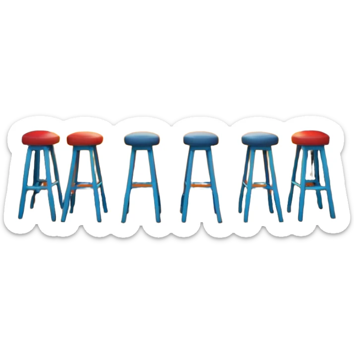 A 3D cartoon bar interior with a counter, glowing shelves of colorful bottles, tall stools, and hanging lights, warm ambient lighting, realistic reflections, Memoji-style.Frame sticker