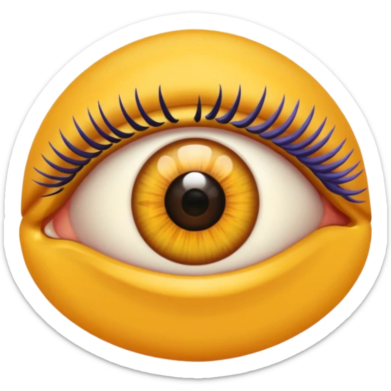 quiero un ojo así con pestañas abierto como el ojo del allbum de fuerza regida sticker