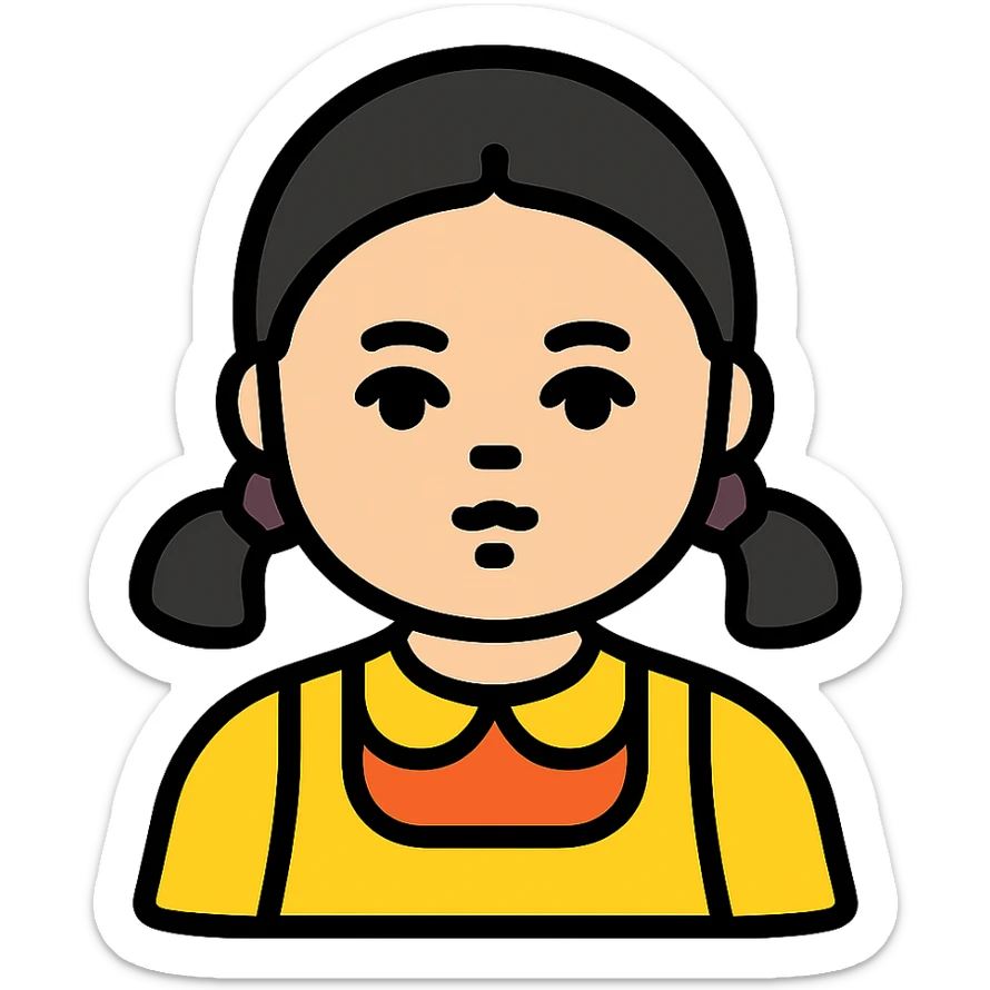 Yongyi doll from Squid Game sticker