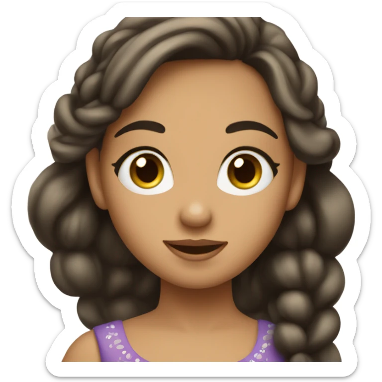 Omish pageant girl who might be a Disney princess and is gluten-free. sticker