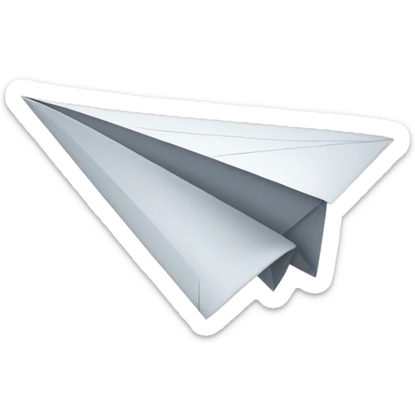 paper plane sticker