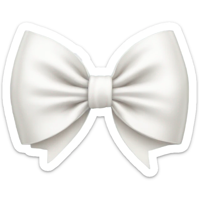 white bow sticker