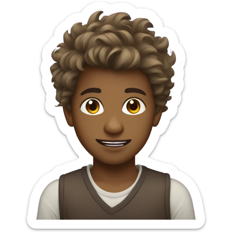 brown sri lankan boy, messy hair, posotive canthal tilt, purple lips, narror jaw sticker
