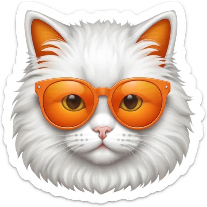 cat with sunglasses  sticker