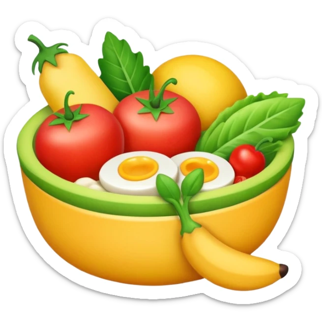 The name of the project is what to eat now. Draw an emoji that matches it sticker