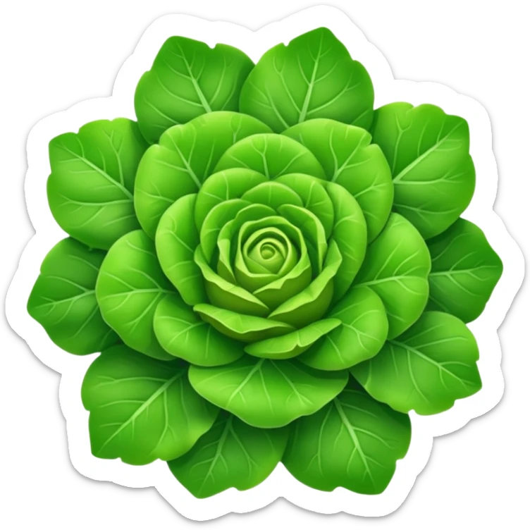 {
  "prompt": "emoji d'une mâche verte fraîche, petites feuilles rondes et brillantes en rosette, style Apple emoji vectoriel plat, fond transparent, ombres douces et contours nets"
}
 sticker