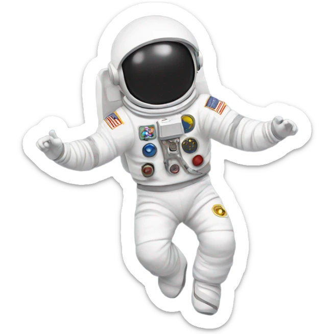 Dancing astronaut sticker