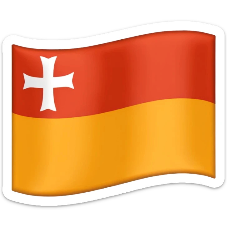 flag of Industrias Santa Coloma, simple design, faithful colors and pattern to the official flag sticker