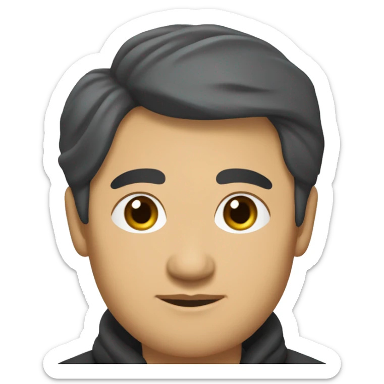 Create an emoji inspired by the appearance of Abay Kunanbayev, the Kazakh poet and thinker sticker