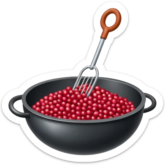 Un tamis avec des trous pour séparer les épicarpes des baies de sichuan des graines noires sticker