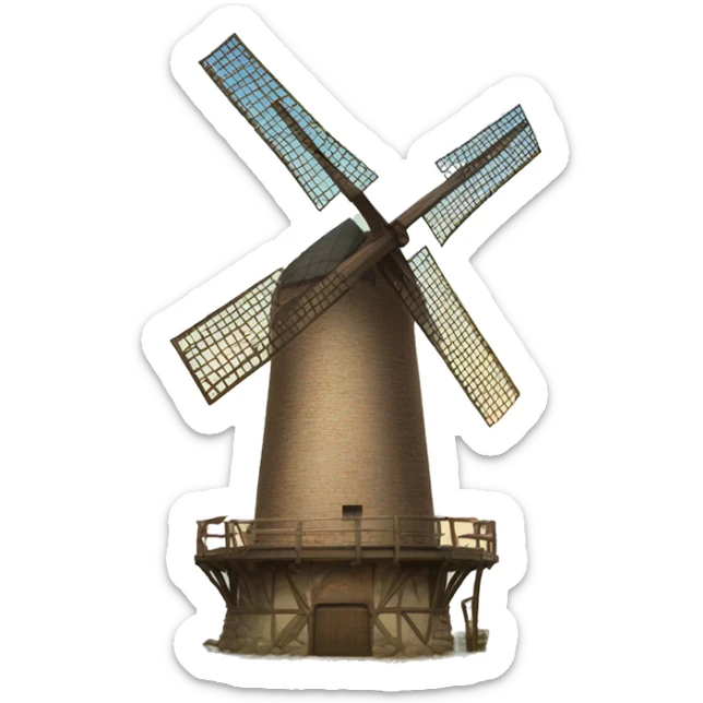 Windmühle sticker