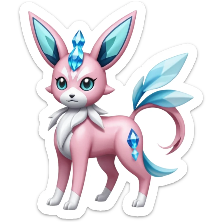 Palkia-Diancie-Glaceon-Jirachi-Meloetta-fusion  sticker