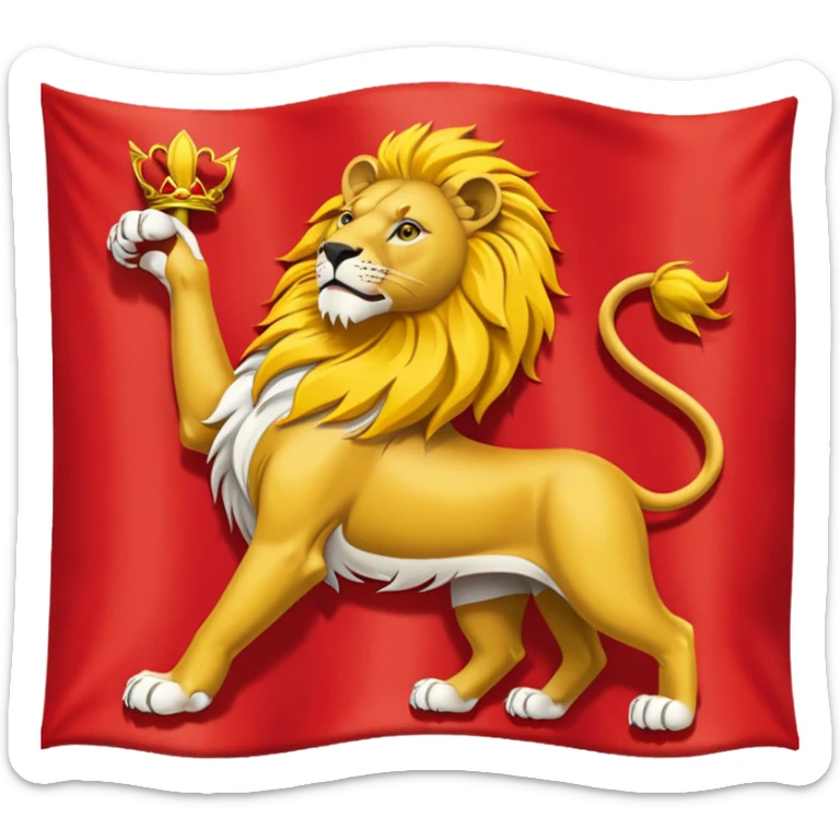 peux tu me faire le drapeau de la ville de Lyon comme celui là🇫🇷 sticker