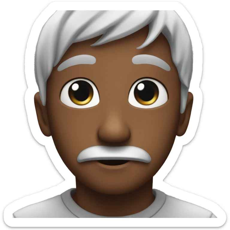 Create a emoji with big watery eyes that are in love and proud sticker