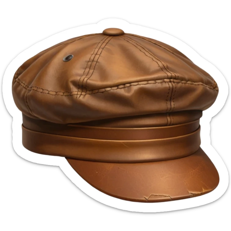 brown cap sticker