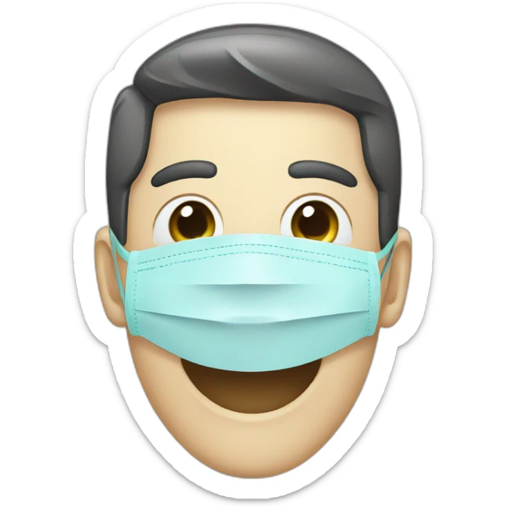 dentist mask sticker