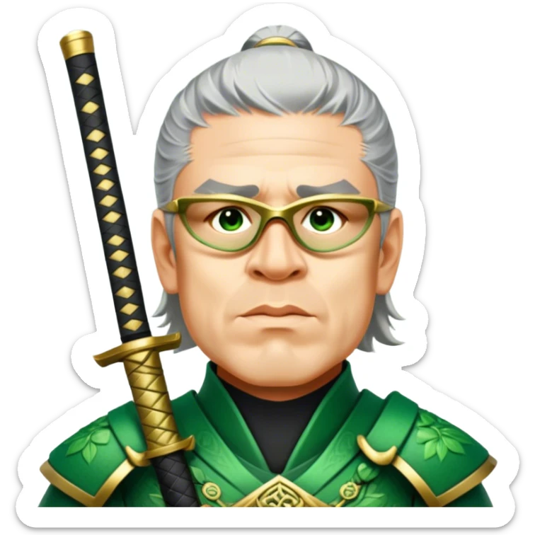 Emerald Samurai sticker