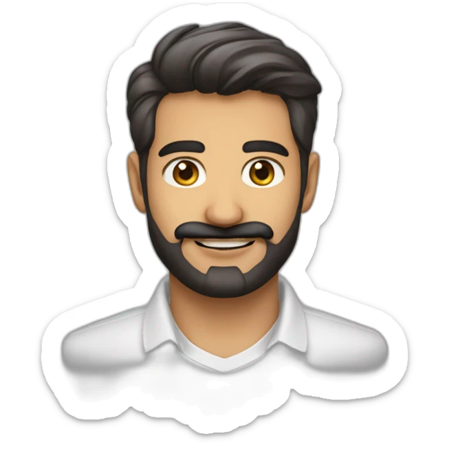 Aiman TAHIR linkedin without-bear no-facial-hair taper-cut mexican-moustache  with-shirt sticker