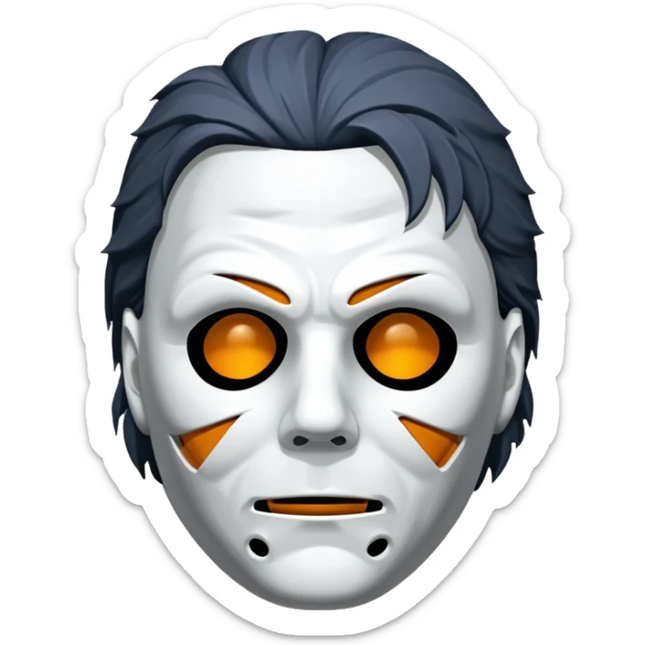 a máscara DO MICHAEL MYERS está muito feia, não está fiel ao personagem  sticker