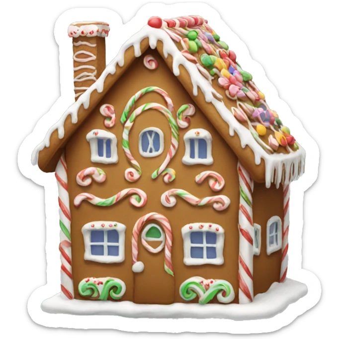 gingerbread house sticker