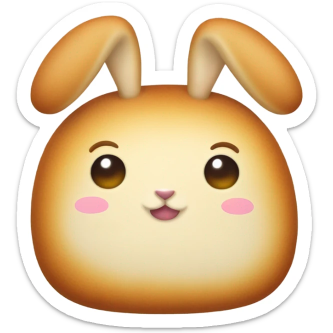Bunny bread sticker
