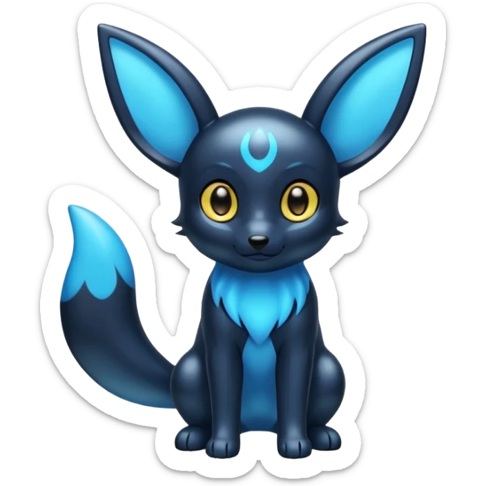 Blue Shiny Umbreon sticker