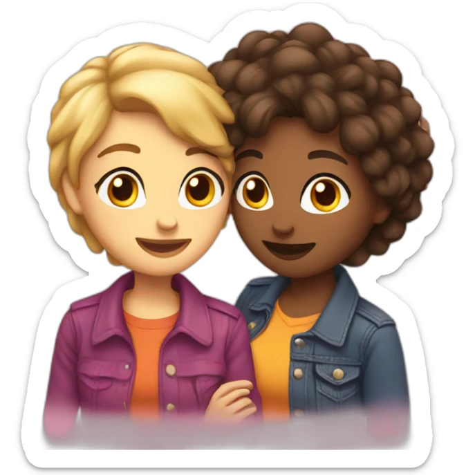 Lesbian love sticker