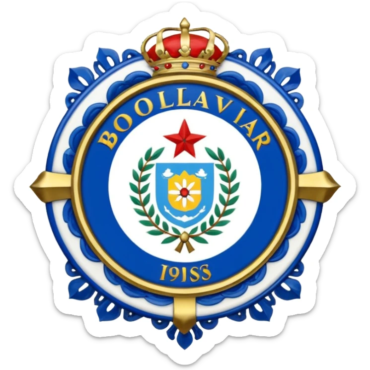 Escudo del club bolivar de la paz bolivia sticker